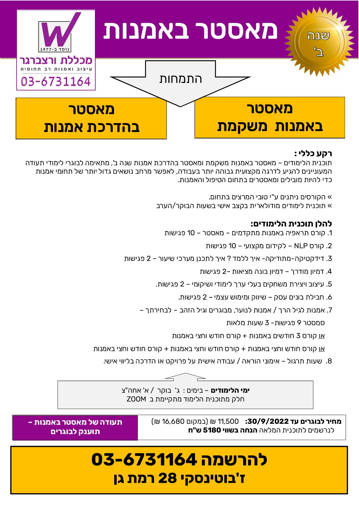 מאסטר באמנות